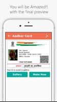 Fake Aadhar Card for India اسکرین شاٹ 2