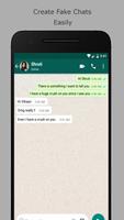 Fake chat editor for whatsapp messenger capture d'écran 1