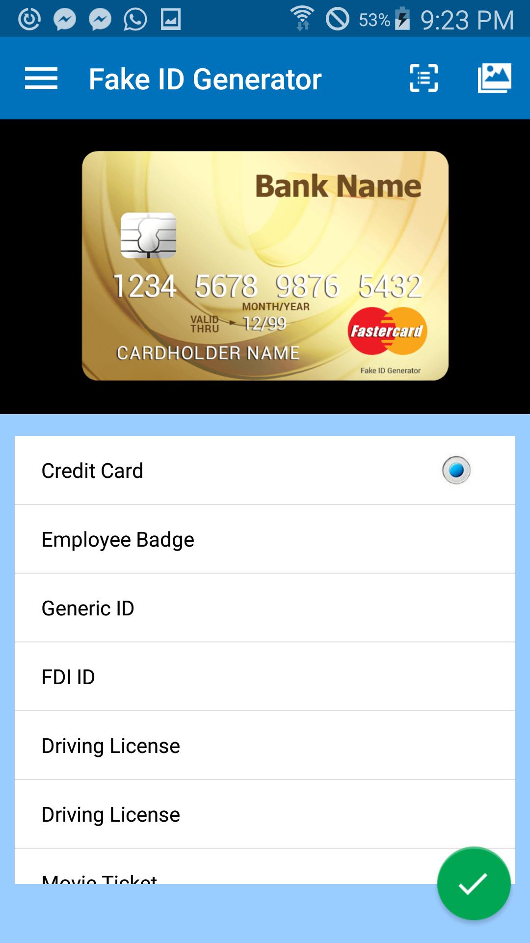 Fake Id Generator Pro For Android Apk Download - fbi id badge roblox