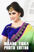 maang tikka photo editor poster