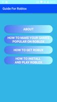 Guide and Tips for Roblox پوسٹر