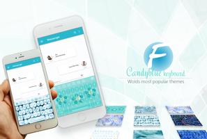 Candy Blue Keyboard poster