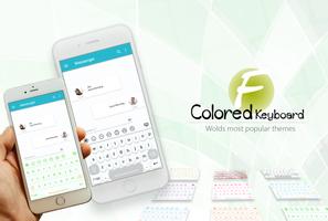 Colored Keyboard poster