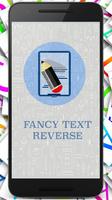 Fancy text, letters backwards پوسٹر