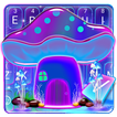 Fantasy Neon Mushroom Keyboard