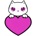 آیکون‌ Lily Kitty Heart LiveWallpaper