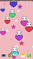 Lily Kitty Heart LiveWallpaper پوسٹر