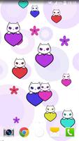 Lily Kitty Heart LiveWallpaper تصوير الشاشة 1