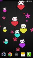 برنامه‌نما Lily Kitty Heart LiveWallpaper عکس از صفحه