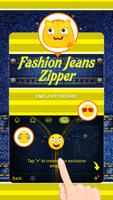 Fashion Jeans Zipper Theme&Emoji Keyboard Screenshot 3