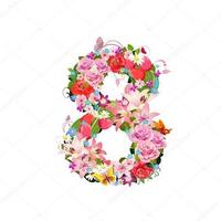 Floral Typography Design ポスター