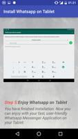 Install Whatsapp on Tablet تصوير الشاشة 2