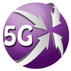 Navegador 5g velocidade ícone