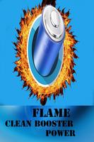 Flame Clean Phone Power Poster