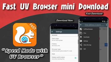 Fast UV Browser mini Download Cartaz