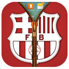 FC Barcelona Zipper LockScreen icono