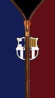 FC Barcelona Zipper LockScreen Poster