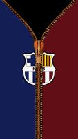 FC Barcelona Zipper LockScreen captura de pantalla 1