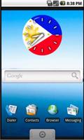 Pinoy Clock Widget free اسکرین شاٹ 1