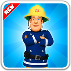 Super Fireman : Hero Mission Game Sam icône