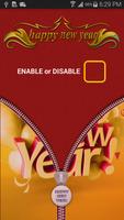 New Year Zipper Lock Affiche