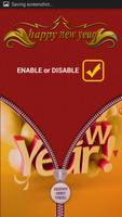 New Year Zipper Lock captura de pantalla 1