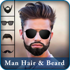 Man Hair & Beard Style Editor أيقونة