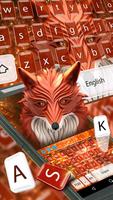 Orange Fox Keyboard Theme poster