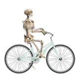 Skeleton Ragdoll Hill Biker icono