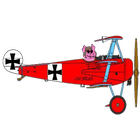 Pink Baron, Pig fly Fokker icône
