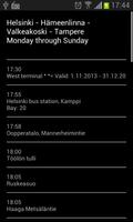 Bus Timetable (FINLAND ONLY) capture d'écran 3