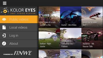 Kolor Eyes 360° video player captura de pantalla 1