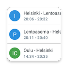 Train information display icon