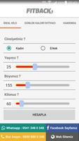 FITBACK İdeal Kilo Hesaplama تصوير الشاشة 1