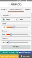 FITBACK İdeal Kilo Hesaplama تصوير الشاشة 3