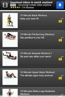 10 Minute Fitness App تصوير الشاشة 2