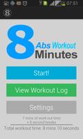 Abs Workout 8 Minutes Pro постер