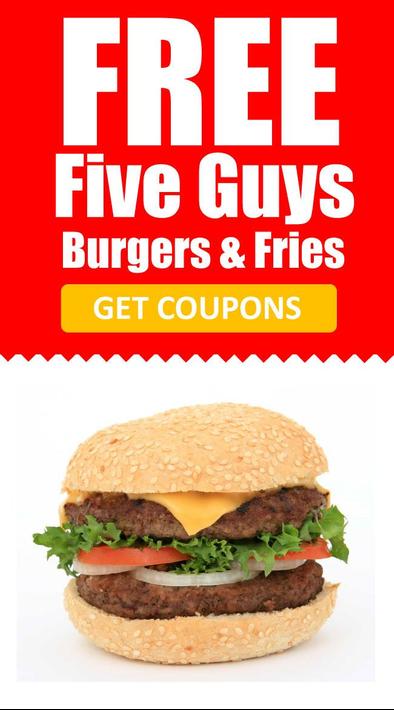 Coupons for Five Guys Burgers & Fries for Android - APK Download