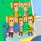 five little monkeys icône