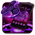 Fidget Spinner Neon Theme آئیکن