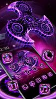 Fidget Spinner Neon Tema captura de pantalla 2