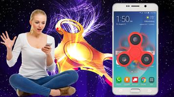Fidget Spinner on Screen - Spinner in Phone Joke الملصق