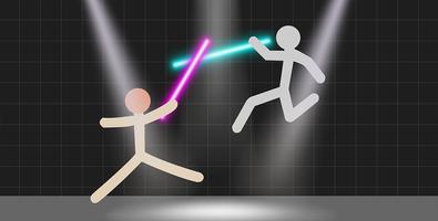 Stickman Warriors - Lightsaber War Ekran Görüntüsü 1