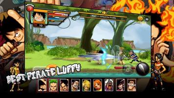 Luffy Pirate Fighting Warrior Legend Affiche