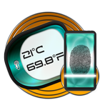 Fingerprint Body Temperature Test Calculator Prank иконка