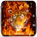 Feuer-Tiger-Tastatur-Thema APK