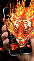 Tema 3D Fire Tiger captura de pantalla 2