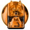 Tema del teclado Flaming Wolf