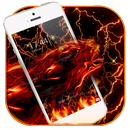 fire wolf lightning theme APK