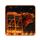 Fire Wolf Theme icône